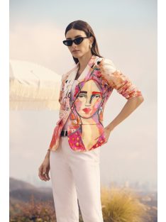 Frank Lyman Fehér-Színes Art Blézer