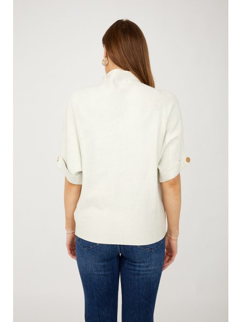 Frank Lyman Beige-Fekete Köves Art Felső