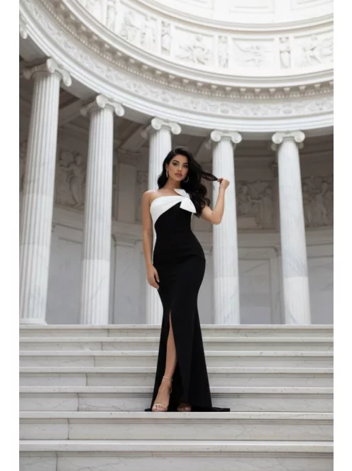 Frank Lyman Fekete-Fehér Masins Maxi Ruha