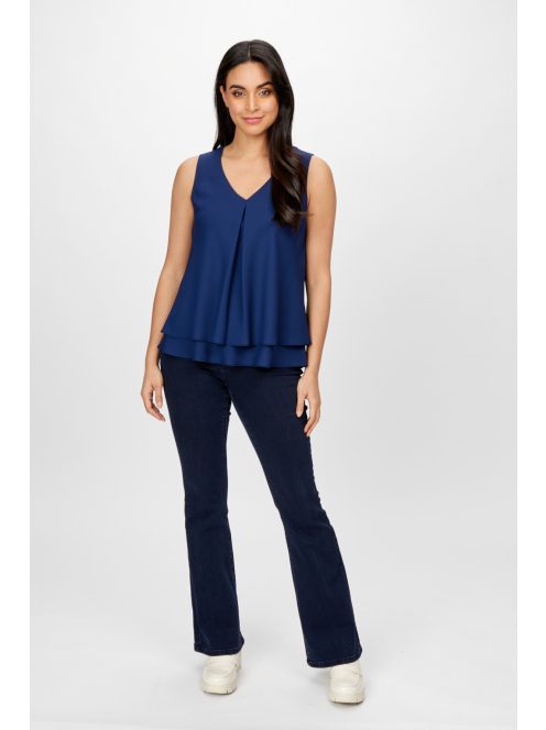 Frank Lyman Sötétkék Melina Muszlin Felső