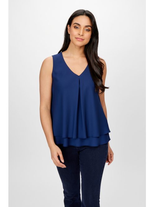 Frank Lyman Sötétkék Melina Muszlin Felső