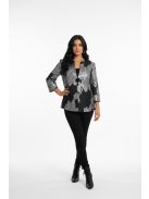 Frank Lyman Fekete-Ezüst Mintás Killa Blézer