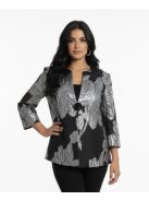 Frank Lyman Fekete-Ezüst Mintás Killa Blézer