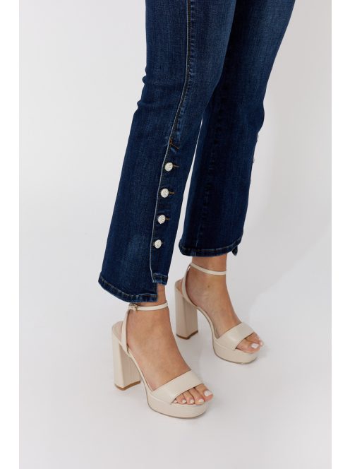 Frank Lyman Farmerkék Gombos Nadrág