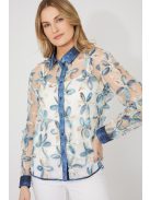 Frank Lyman Kék-Fehér Virágos Dima Ing