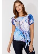 Frank Lyman Fehér-Kék Mintás Zulu Felső