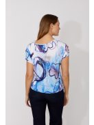 Frank Lyman Fehér-Kék Mintás Zulu Felső