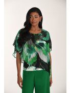 Frank Lyman Fekete-Zöld Topical Blúz-38