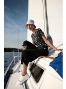 Frank Lyman Fekete-Fehér Pöttyös Love Felső