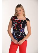 Frank Lyman Kék-Piros Matróz Mintás Felső