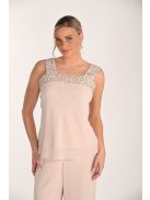 Frank Lyman Beige-Flitteres Jelina Top