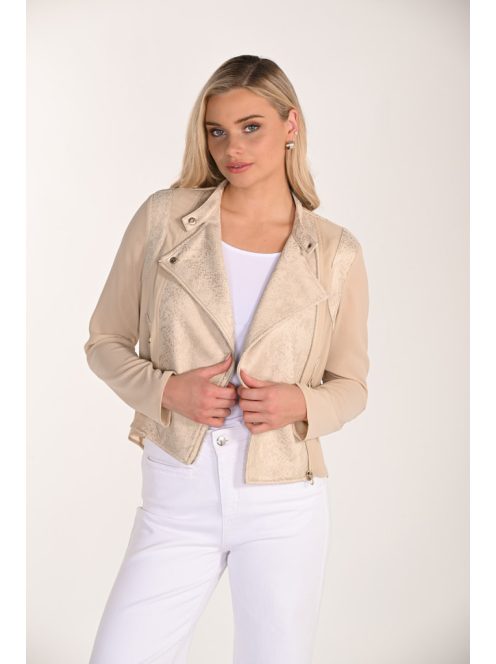 Frank Lyman Beige-Mintás Zippes Kabát-Blúz-M