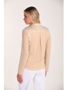 Frank Lyman Beige-Mintás Zippes Kabát-Blúz