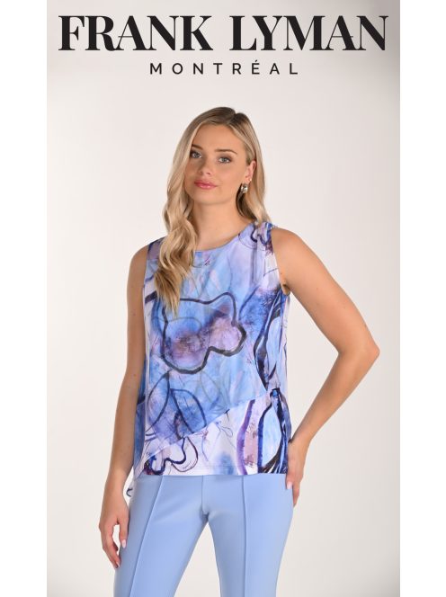 Frank Lyman Kék-Lila Mintás Ferran Blúz-50