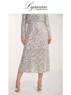 Frank Lyman Ezüst Flitteres Wenna Szoknya
