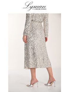 Frank Lyman Ezüst Flitteres Wenna Szoknya