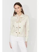 Frank Lyman Beige Gery Kabát