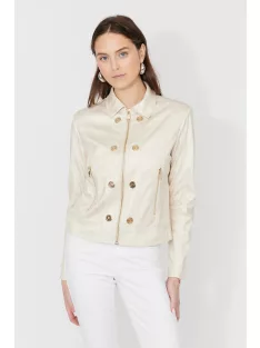 Frank Lyman Beige Gery Kabát