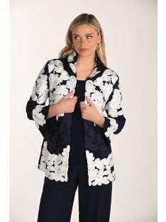 Frank Lyman Sötétkék-Fehér Rebecca Blézer