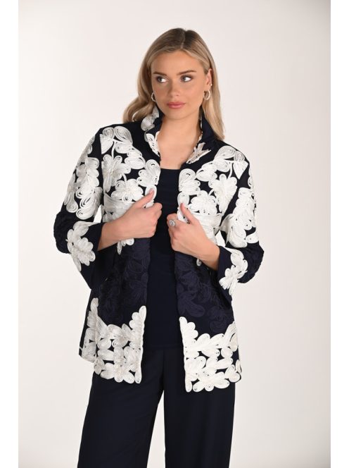 Frank Lyman Sötétkék-Fehér Rebecca Blézer