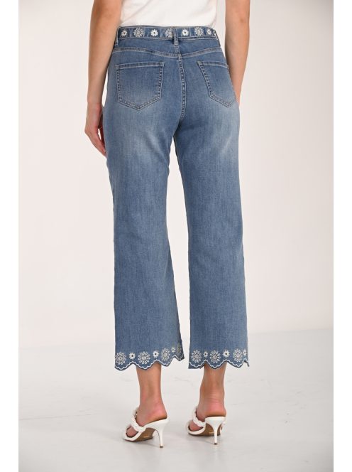 Frank Lyman Farmerkék Virágos Azul Nadrág