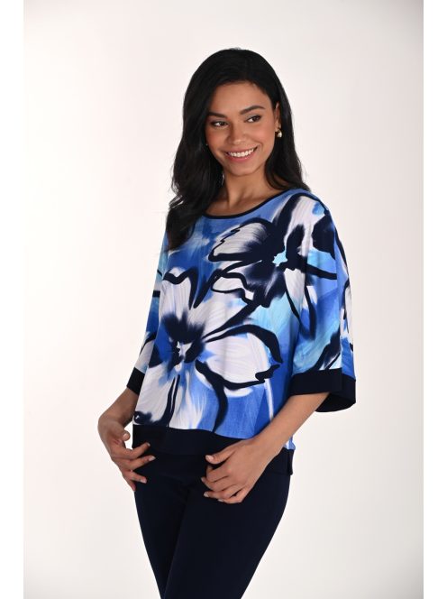 Frank Lyman Kék-Mintás Zemma Felső