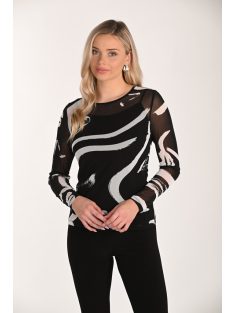 Frank Lyman Fekete-Fehér Zulu Felső