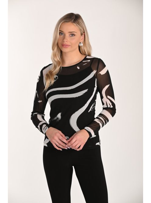 Frank Lyman Fekete-Fehér Zulu Felső