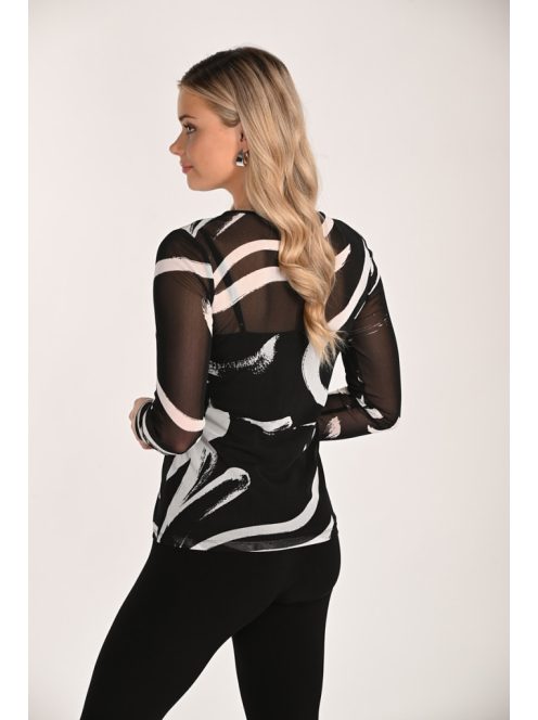 Frank Lyman Fekete-Fehér Zulu Felső