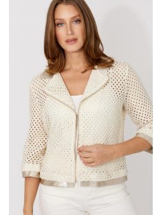 Frank Lyman Ekrü-Arany Horgolt Blézer