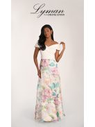 Frank Lyman Ekrü-Színes Mintás Delina Ruha