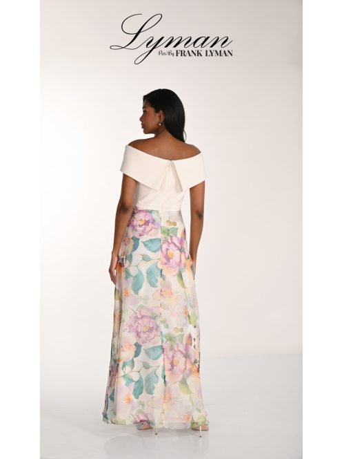 Frank Lyman Ekrü-Színes Mintás Delina Ruha