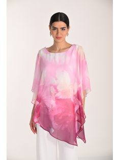 Frank Lyman Ekrü-Pink Mintás Muszlin Felső