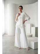 Frank Lyman Fehér Csipkés-Köves Kabátka