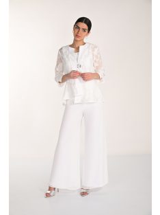 Frank Lyman Fehér Csipkés-Köves Kabátka