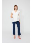 Frank Lyman Fehér-Csipkés Lollita Blúz