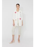 Frank Lyman Fehér-Virágmintás Della Ing