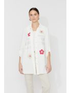 Frank Lyman Fehér-Virágmintás Della Ing