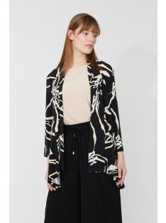 Frank Lyman Fekete-Beige Absztrakt Mintás Blézer