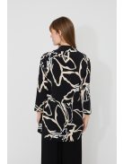 Frank Lyman Fekete-Beige Absztrakt Mintás Blézer