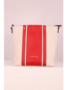 GMV Piros-Fehér Bőr/Műbőr Táska