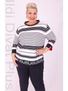 Joy Of Life Zelma Fehér-Kék Csíkos Felső