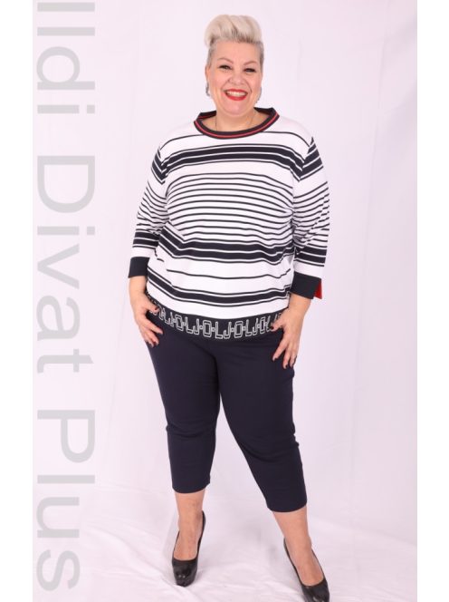 Joy Of Life Zelma Fehér-Kék Csíkos Felső