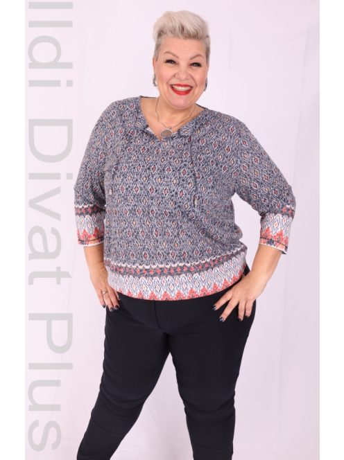 Joy Of Life Aszték Kék-Korall Blúz