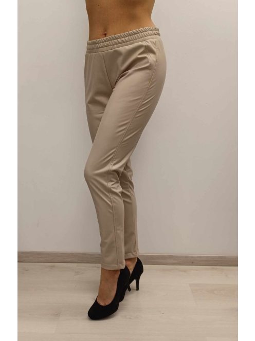 Joy Of Life Beige Műbőr Nadrág