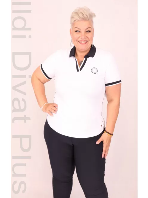 Joy Of Life Hajo Fehér Piké Zippes Felső