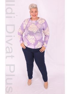 Joy Of Life Ekrü-Lila Virágos Felső-40