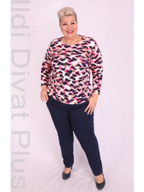 Joy Of Life Eron Kék-Pink Mintás Felső