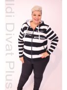 Joy Of Life Fehér-Kék NYC Csíkos Zippes Felső