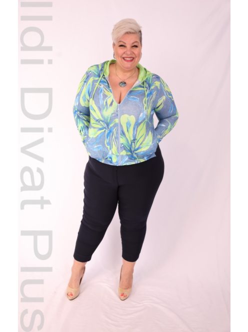 Joy Of Life Line Kék-Zöld Zippes Felső